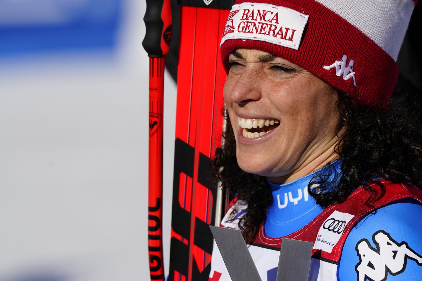 Brignone vince la coppa del Mondo di SuperG: “Finalmente riceverò il premio sul podio”
