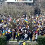 Ucraina, a Bruxelles migliaia in marcia per la pace