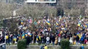 Ucraina, a Bruxelles migliaia in marcia per la pace