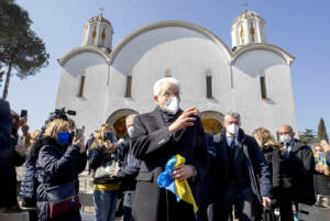 Roma, il Presidente Mattarella alla messa alla Basilica di Santa Sofia