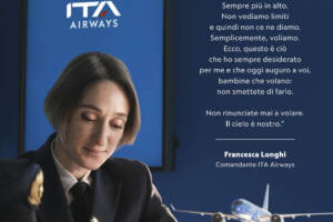 Ita Airways celebra l’8 marzo con un’iniziativa dedicata alla ‘determinazione e agli obiettivi della vita’