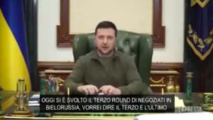 Zelensky: “Resto a Kiev non mi nascondo. Avanti con i negoziati fino al risultato”