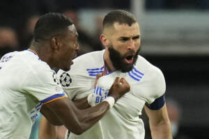Champions League, tripletta Benzema lancia Real ai quarti, Psg ko