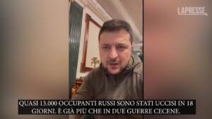 Ucraina, Zelensky: “Quasi 13mila soldati russi sono già stati uccisi”