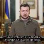 Ucraina, nuovo messaggio di Zelensky: “Russia isolata come la Corea del Nord”