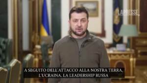 Ucraina, nuovo messaggio di Zelensky: “Russia isolata come la Corea del Nord”