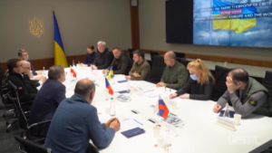 Ucraina: Zelensky incontra i premier di Polonia, Repubblica Ceca e Slovenia