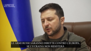 Ucraina, Zelensky all’Europa: “Servono più armi”