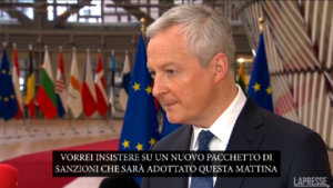 Ucraina, Le Maire: “Oggi nuovo pacchetto sanzioni, 600 russi colpiti”