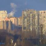 Ucraina: fumo si leva sullo skyline di Kiev