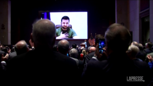 Ucraina, standing ovation per Zelensky al Congresso degli Usa