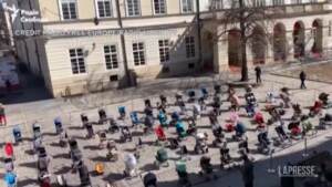 A Leopoli 109 passeggini in piazza per dire stop all’uccisione dei bambini