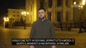 Ucraina, Zelensky: “È giunto il momento di incontrarsi e parlare”