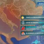 Meteo, temperature sotto la media nella prima parte della settimana