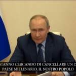 Ucraina, Putin: “Contro la Russia discriminazione come fecero nazisti”