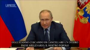Ucraina, Putin: “Contro la Russia discriminazione come fecero nazisti”