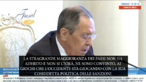 Ucraina, Lavrov: “Contro Russia una guerra ibrida e totale”