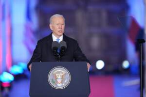 Guerra Ucraina, il presidente Usa Joe Biden in conferenza stampa a Varsavia in Polonia