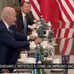 Ucraina, Biden: “L’articolo 5 della Nato è sacro”
