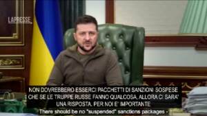 Ucraina, Zelensky: “Verificheremo l’efficacia delle sanzioni alla Russia”