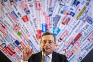 La conferenza stampa con la stampa estera del Premier Mario Draghi