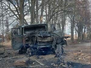 ‘Barbarians’: Russian troops leave grisly mark on town of Trostianets