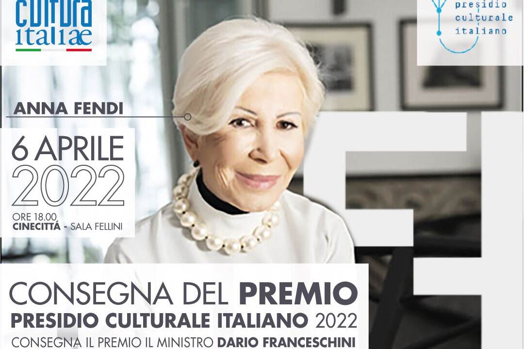 Anna Fendi vince il Premio “Presidio culturale italiano”