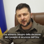 Onu, Zelensky: “Rimuovere Russia dal Consiglio di Sicurezza”