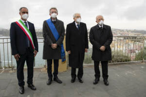 Sergio Mattarella a Procida alla cerimonia di inaugurazione a capitale della cultura 2022