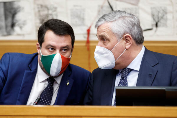Conferenza stampa del centrodestra su elezione Presidente della Repubblica