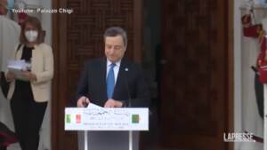 Italia-Algeria, Draghi: “Rapporti hanno radici profonde, oggi li rafforziamo”