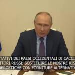 Ucraina, Putin: “Per l’Europa ora è impossibile sostituire il gas russo”