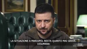 Ucraina, Zelensky: “La situazione a Mariupol è disumana”