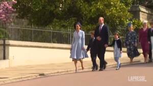 Regno Unito, la Royal Family alla messa di Pasqua nella Cappella di San Giorgio