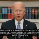 Ucraina, Biden: “Altri 800 milioni di dollari in armi per guerra in Donbass”