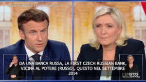 Elezioni in Francia, Macron contro Le Pen: “Dipendi dal potere russo e da Putin”