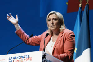 Elezioni Presidenziali Francia: Marine Le Pen in conferenza da Montrouge