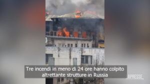 Russia, a fuoco importanti strutture industriali: tre roghi sospetti in meno di 24 ore