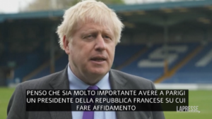 Boris Johnson si congratula con Macron dopo la vittoria: “Condividiamo prospettive comuni”