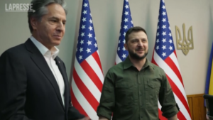 Ucraina, l’incontro tra Zelensky e Blinken a Kiev