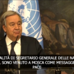 Ucraina, Guterres a Lavrov: “Necessari corridoi umanitari, siano rispettati da tutti”