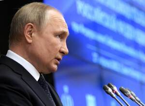 San Pietroburgo, il presidente Vladimir Putin in riunione a Palazzo Tauride