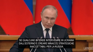 Ucraina, Putin: “Risposta immediata in caso di intervento esterno”