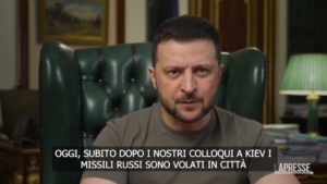Ucraina, Zelensky: “Missili su Kiev per umiliare Onu”