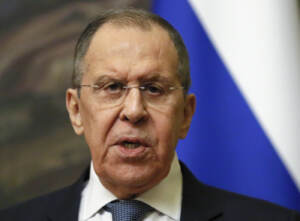 Mosca, il ministro degli esteri Sergey Lavrov riceve il suo omologo eritreo Osman Saleh Mohammed