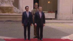 Italia-Giappone: Mario Draghi riceve il premier Kishida a Palazzo Chigi