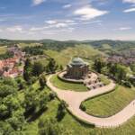 Stoccarda dall’alto, nella città tedesca vigneti nel centro urbano