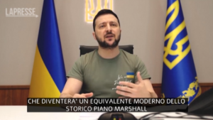 Ucraina, Zelensky: “Abbiamo bisogno di un nuovo Piano Marshall”