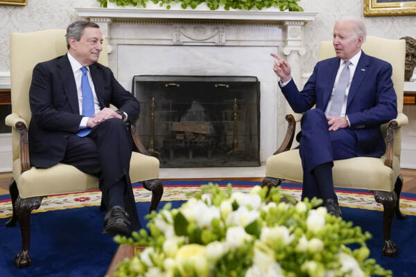 Biden riceve Draghi alla Casa Bianca