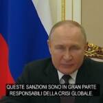 Ucraina, Putin: “Sanzioni stanno provocando crisi globale”